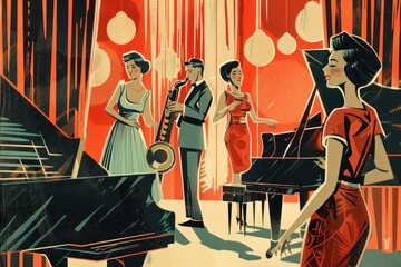 Recreation performer musician keyboard.