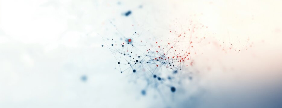 White technology background visualization illustration connections.