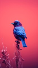 Fototapeta premium Photography of a bird animal nature red.