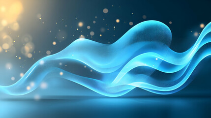 Abstract digital wave of particles. Futuristic point wave. Technology background vector