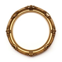 Gold circle frame