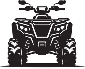 ATV Quad bike vehicle silhouette vector illustration isolated on a white background  quadbike, quad bike, quadbike illustration, quadbike silhouette, atv, atv bike, action, dangerous, extreme, motor,  © Md Hasan