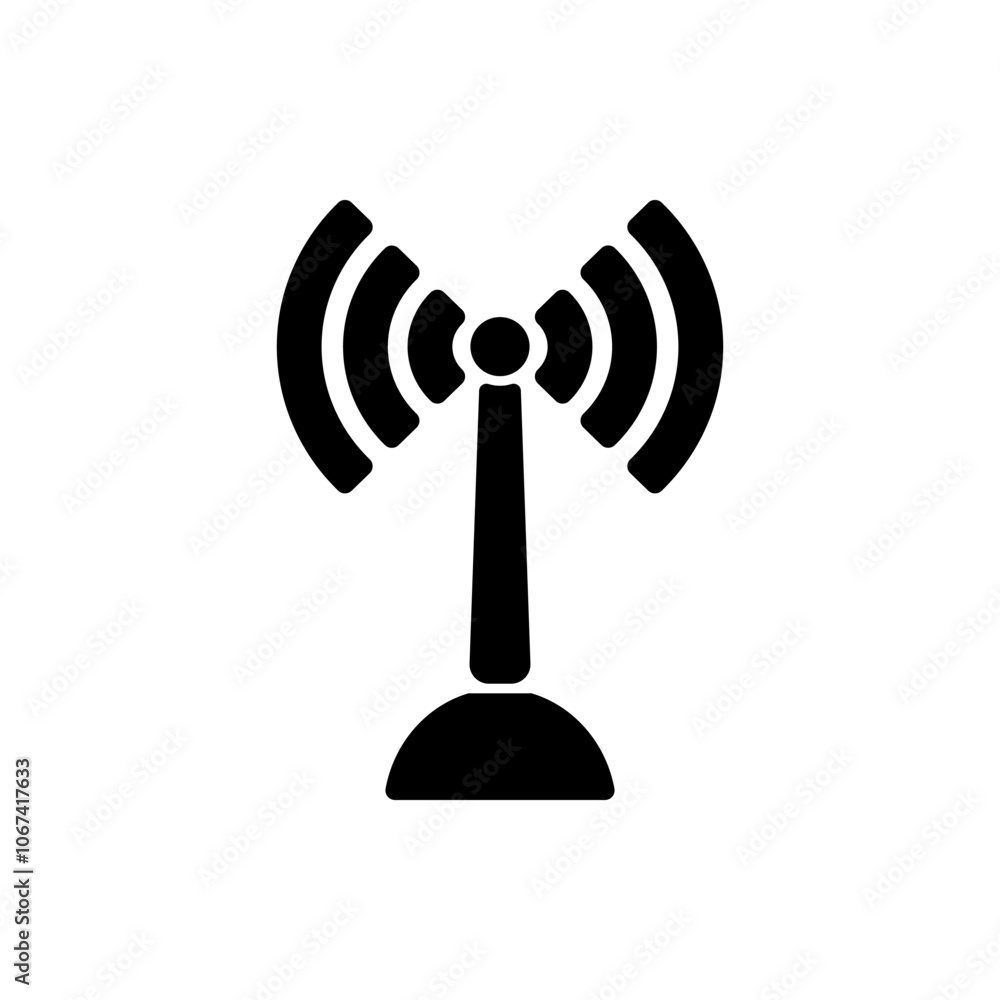 Poster wifi simple icon vector. flat design. white background