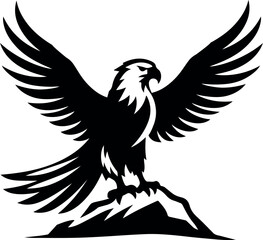 eagle vector silhouette illustration