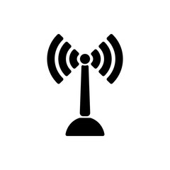 WiFi simple icon vector. Flat design. White background