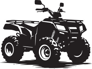 ATV Quad bike vehicle silhouette vector illustration isolated on a white background  quadbike, quad bike, quadbike illustration, quadbike silhouette, atv, atv bike, action, dangerous, extreme, motor,  © Md Hasan