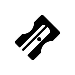 Sharpener simple vector icon. Flat design. White background