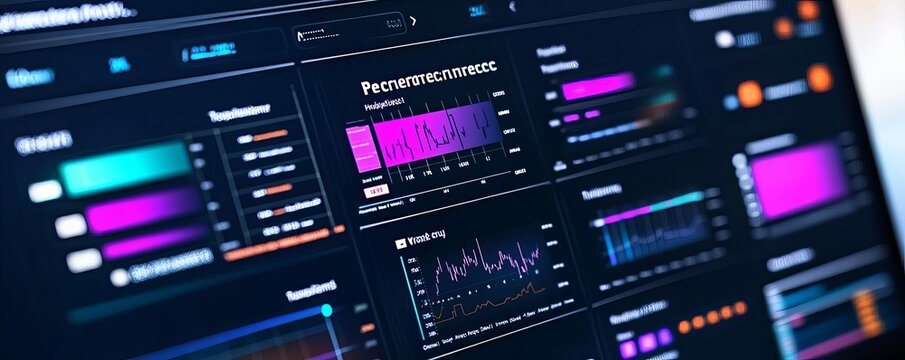 Digital dashboard showing return flow, organized data tracking
