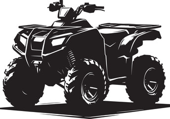 ATV Quad bike vehicle silhouette vector illustration isolated on a white background  quadbike, quad bike, quadbike illustration, quadbike silhouette, atv, atv bike, action, dangerous, extreme, motor,  © Md Hasan
