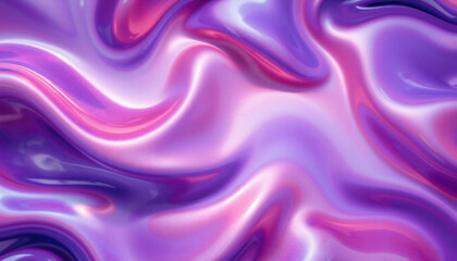 Obraz premium Abstract wave pattern in vibrant purple and pink hues, creating fluid and dynamic visual effect. smooth texture evokes sense of movement and energy