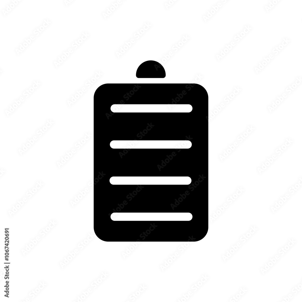 Poster notepad simple icon vector. flat design. white background