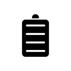 Notepad simple icon vector. Flat design. White background