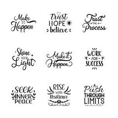 create motivational typography  Vector Illustration