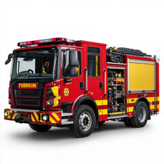 Fire Engine Isolated