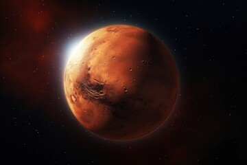 Obraz premium Mars planet astronomy universe.