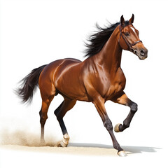 Obraz premium Horse Racing Isolated