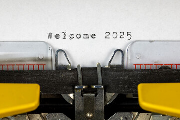 Welcome 2025 , New Year and Christmas Concept	
