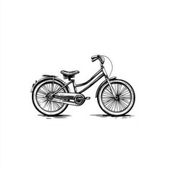 Fototapeta premium Retro Bicycle Isolated