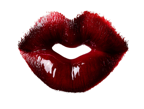 a close up of a lips