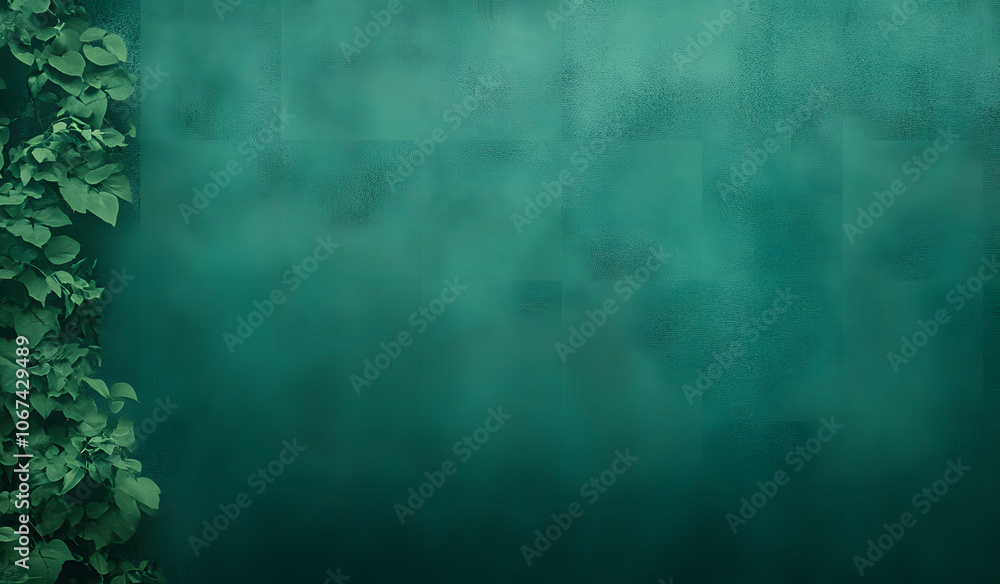 Poster green abstract texture background. empty copy space for text, wall structure, grunge canvas. green g