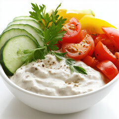 Vegetable Dip Isolated