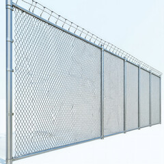 Obraz premium Wire Fence Isolated