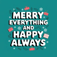 Obraz premium Modern holiday vector design wishing 