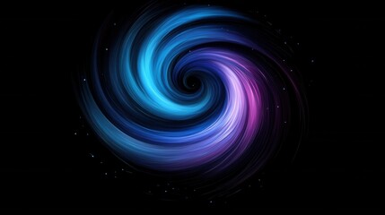 Obraz premium Surreal Vortex in Deep Blues and Purples