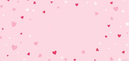 pink background with hearts