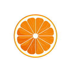 2D flat vector illustration orange icon isolated on a white background.

