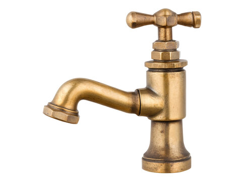 a close up of a faucet
