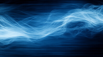 Abstract blue and white background with a wave-like design.