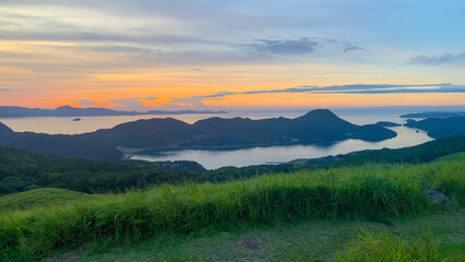 絶景広がる川内峠の草原