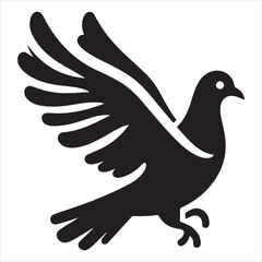 Pigeon image, pigeon silhouette, pigeon SVG, and pigeon bird silhouette 