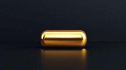Illustrated gold bullion with smooth edges, symbolizing financial security.