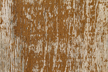 Close-up of pattern and texture of paint on wall for background. Textured wall, cracked paint.