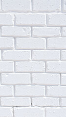 Fototapeta premium white brick wall close-