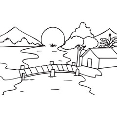 Background Drawing vector design 