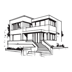 Architecture drawing vector design 