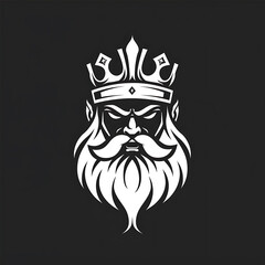 Fototapeta premium Isolated Illustrated King Logo