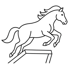 Obraz premium Horsehead crazy vector art illustration icon logo