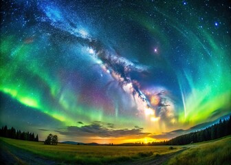 Night Sky Aurora Milky Way Macro Photography