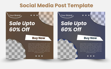 Social media post banner design