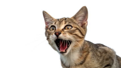 british cat isolated on white