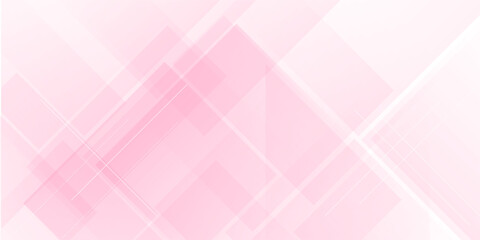 Vector pink and white gradient rectangle geometric background, Colorful vector abstract modern wide banner background.