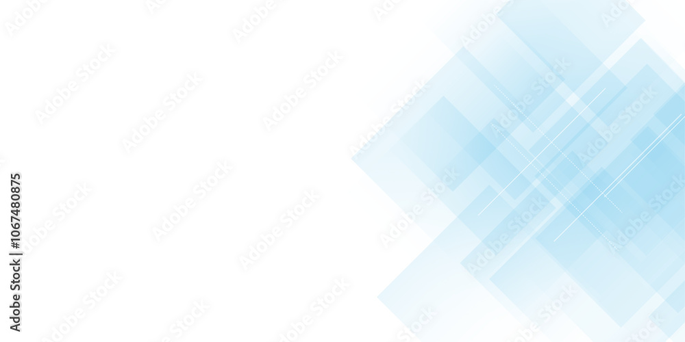 Poster Vectors Blue gradient abstract background with shapes elements. Triangle and geometric square shape.