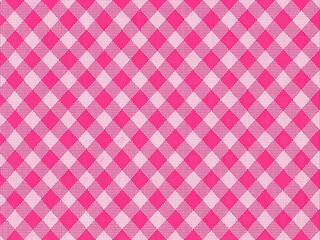 Pink Gingham Wallpaper Background - Panoramic Photography