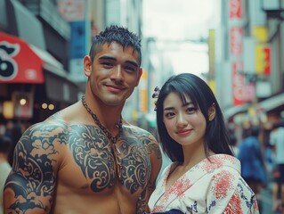 Maori man and Japanese woman showcase cultural pride in Tokyo