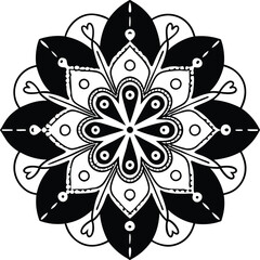 Mandala Pattern Stencil doodles sketch