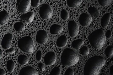 Dark plush foam backdrop with a gray sponge texture pattern